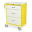3 Drawer Standard Package Infection Control Cart, Basic Electronic Pushbutton Lock with Key Lock Override, Factory Set U