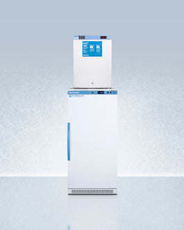 Accucold 24" Wide All-Refrigerator/All-Freezer Combination, Solid Door (Model ARS8PV-FS30LSTACK)