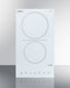 12" Wide 230V 2-Burner Radiant Cooktop - CR2B23T4W