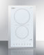 15" Wide 230V 2-Burner Radiant Cooktop - CR2B23T4WTK15