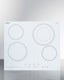 24" Wide 230V 4-Burner Radiant Cooktop - CR4B23T6W
