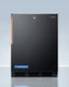 24" Wide Built-In All-Refrigerator with Antimicrobial Pure Copper Handle, ADA Compliant - FF7LBLKBITBCADA