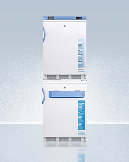 Accucold 24" Wide All-Refrigerator/All-Freezer Combination (Model FF7LW-VT65MLSTACK)