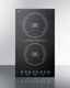 12" Wide 230V 2-Burner Induction Cooktop