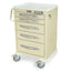 Wood Vinyl Coated Aluminum Cart, Basic Electronic Pushbutton Lock with Key Lock Override, Factory Set User and Superviso