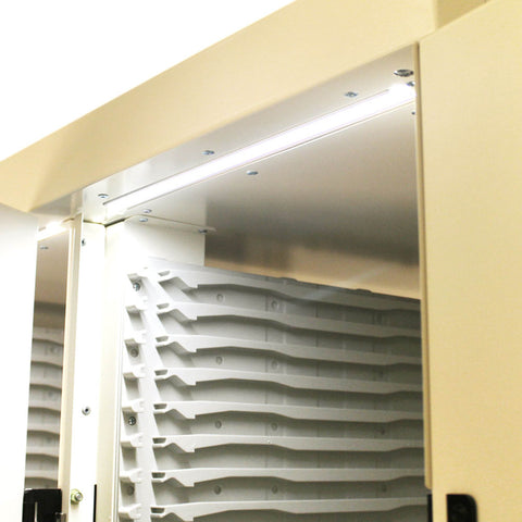 Harloff LED Light Kit, Installed at Factory, for Single column Cabinets with hinged doors only, includes Door Sensor