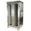 Stainless Steel Double Width Column Mobile Cabinet with Solid Front doors (2), Secured by Basic Electronic Pushbutton Lo