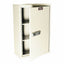 Single Column Slimline Stationary Cabinet, Secured by Basic Electronic Pushbutton Lock with Keylock Override, Tempered G