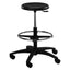 PR-2-C Adjustable Round Polyurethane Stool with Casters- Medium Height