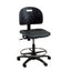 PT-2-C Adjustable Polyurethane Tilting Industrial Stool with Casters - Medium Height