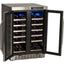 36" wide French door undercounter dual zone all-refrigerator