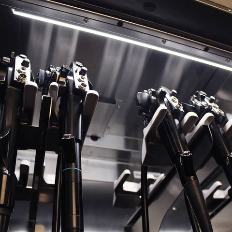 Harloff LED Light Kit, Installed at Factory, for Triple column Cabinets with hinged doors only, includes Door Sensors