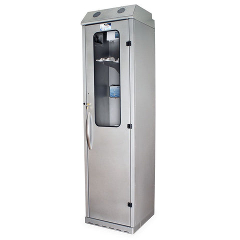 Harloff SureDry Slim Line Painted Low Carbon Steel 24" Wide Scope Drying Cabinet, Capacity of 5 Scopes, Tempered Glass