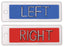"Identifier" Cassette Markers Right & Left 1/2", No Initials