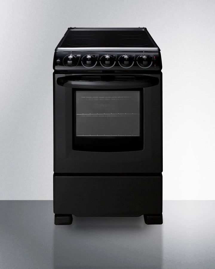 Accucold 20" Wide Smooth-top Range in Black