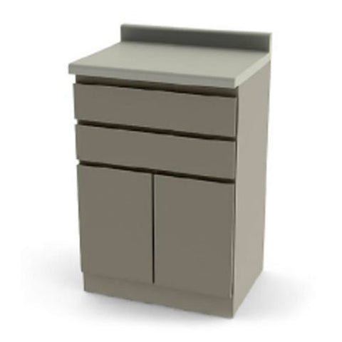 UMF Medical Modular Base Cabinet with Two Drawers, One Cupboard