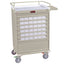 Value Med-Bin Cart with Key Lock, includes 42-each 3.5-inch Bins, Standard Package includes Top Rail/Push Handle, Pull-o