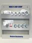 Radiation Badge Board - Medium - Holds Up To 30 Badges - 17.5" x 27.5"