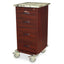 Wood Vinyl Coated Aluminum Cart, Basic Electronic Locking, 240 Card Capacity. Cherry Mahogany . Includes Painted Interi
