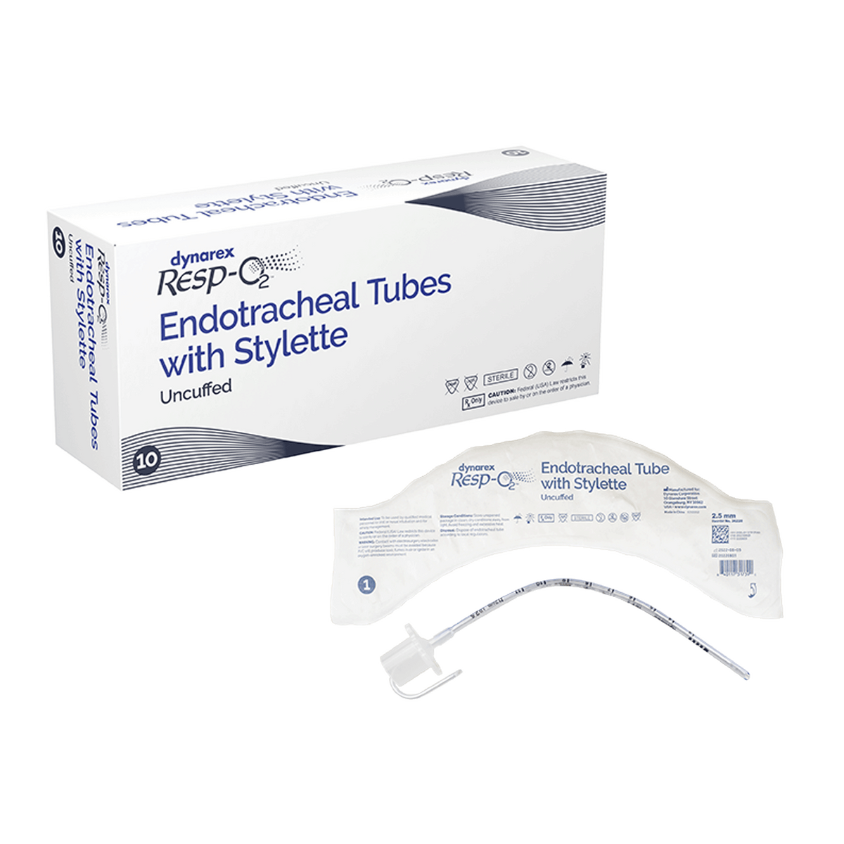 Endotracheal Tubes - Uncuffed w/ Stylette