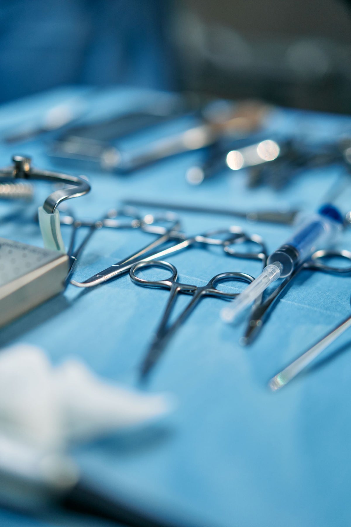 Stainless steel medical instruments and storage in a sterile processing area