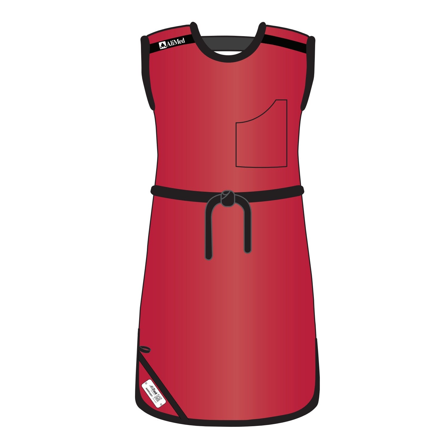 QUICK DROP APRON - .25 mm   Lead Free   24X42 Red - Large Main image