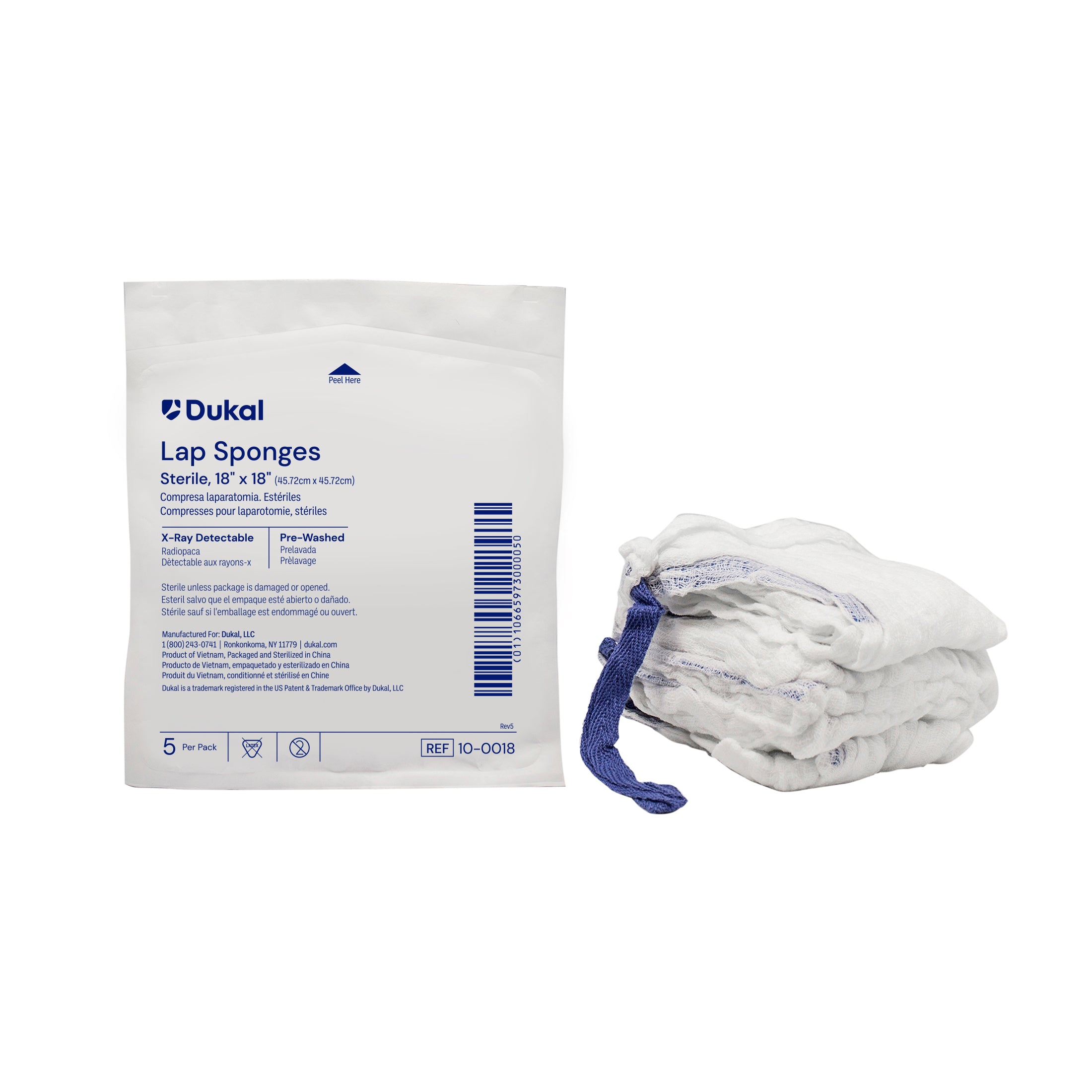 Sterile Laparotomy Sponges 18" x 18" - 10-0018 Main image