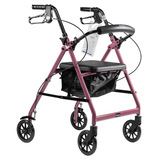 DynaGo Quad 6 rollator pink