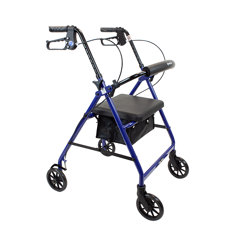 DynaGo Quad 6 rollator blue