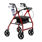 DynaGo Quad 8 rollator red 7.5 inch wheels