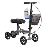 Dynarex compact steerable foldable knee walker