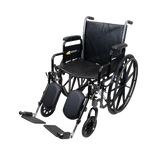 DynaRide S2 Wheelchair 20" x 16" w/ Detach Desk Arm ELR Silver Vein