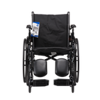 DynaRide S3 Lite Wheelchair - w/Detachable&Flip Desk Arm ELR 20" x 16", Silver Vein