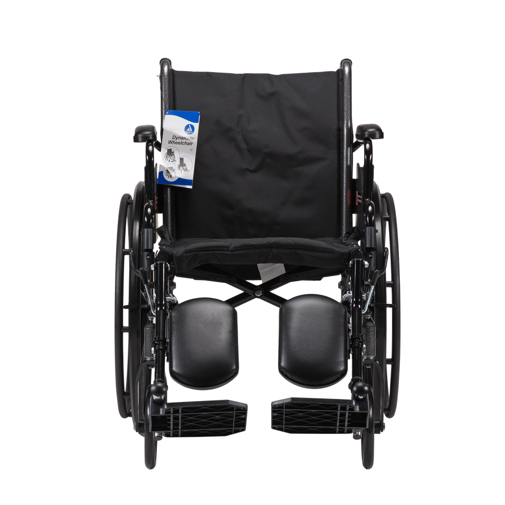 DynaRide S3 Lite Wheelchair w/Detachable&Flip Desk Arm FR 20" x 16", Silver Vein