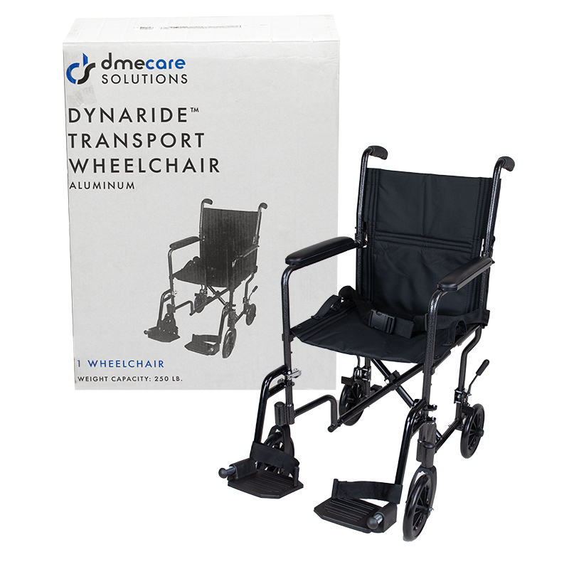 DynaRide Transport Wheelchair Aluminum 17"