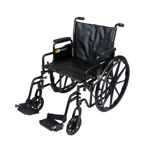 Dynarex DynaRide S2 20x18" Wheelchair, Desk Armrest, Footrest