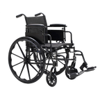 DynaRide S4 X-Lite Wheelchair 18" x 16" w/ Flip Desk Arm E Silver Vein
