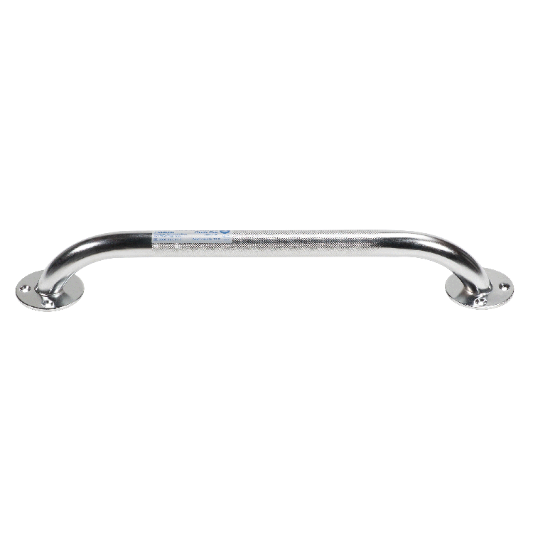Chrome knurled grab bar 16 inch