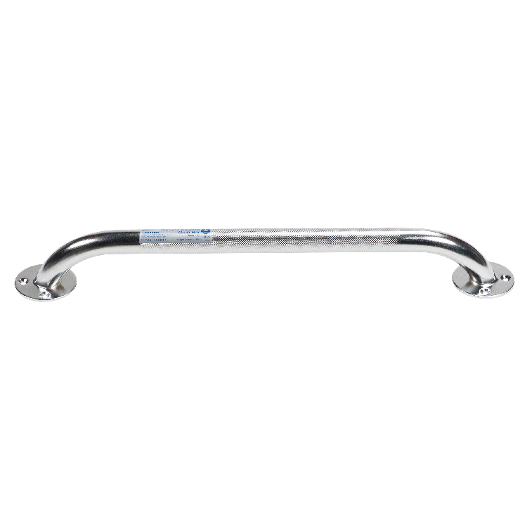 Chrome knurled grab bar 18 inch