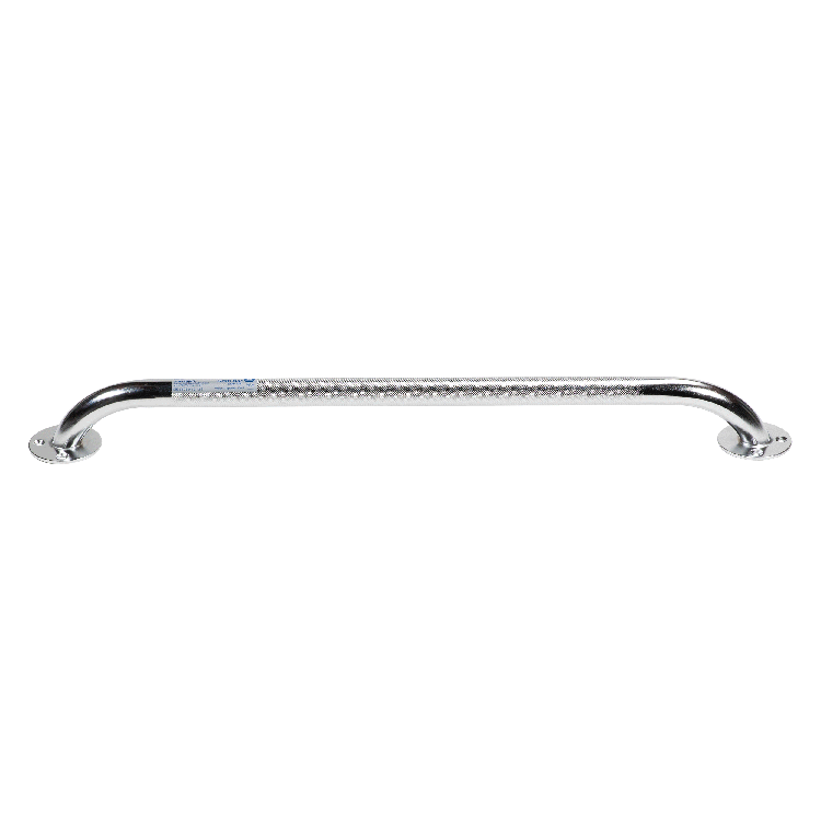 Chrome knurled grab bar 24 inch