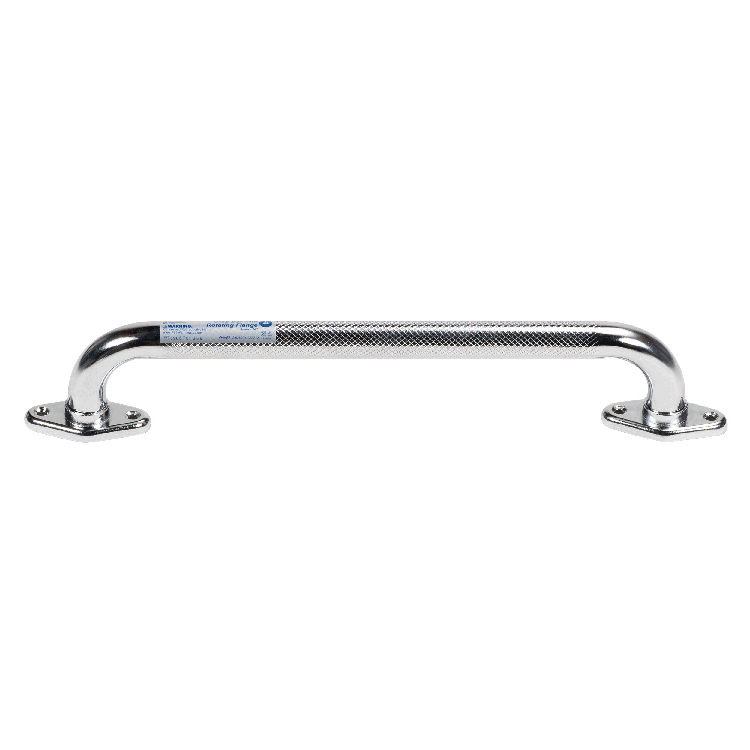 Rotating flange knurled grab bar 16 inch