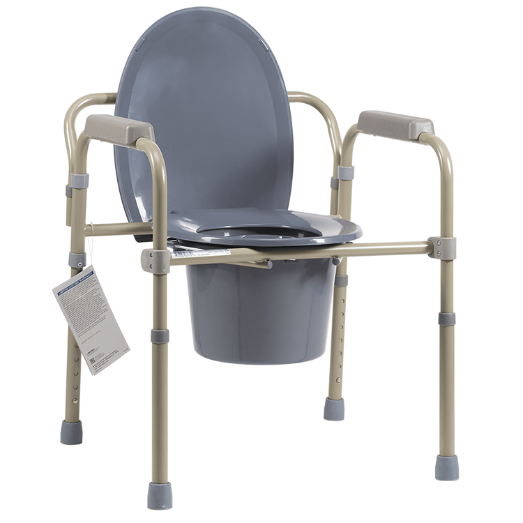 Elongated Folding Bedside Commode Code: 10373-4