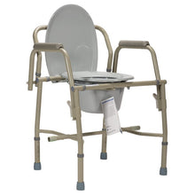 10376 Drop Arm Folding Commode Bucket, Splash Guard and Lid Code: RPBC-03BU-76