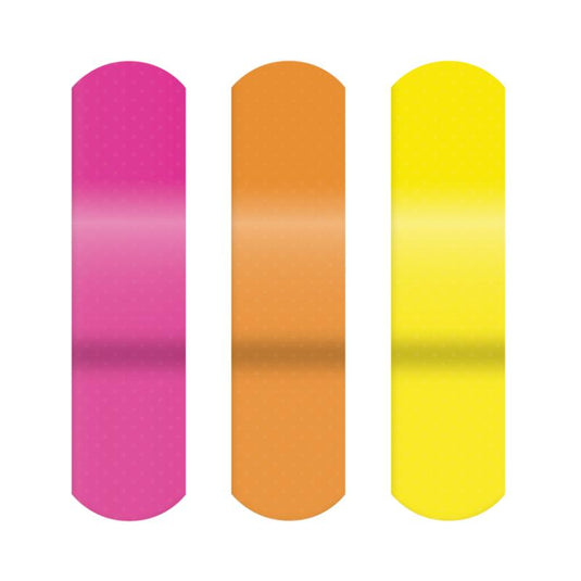 Design Series Neon Adhesive Bandages with Stat Strip® Technology, ¾” x 3”