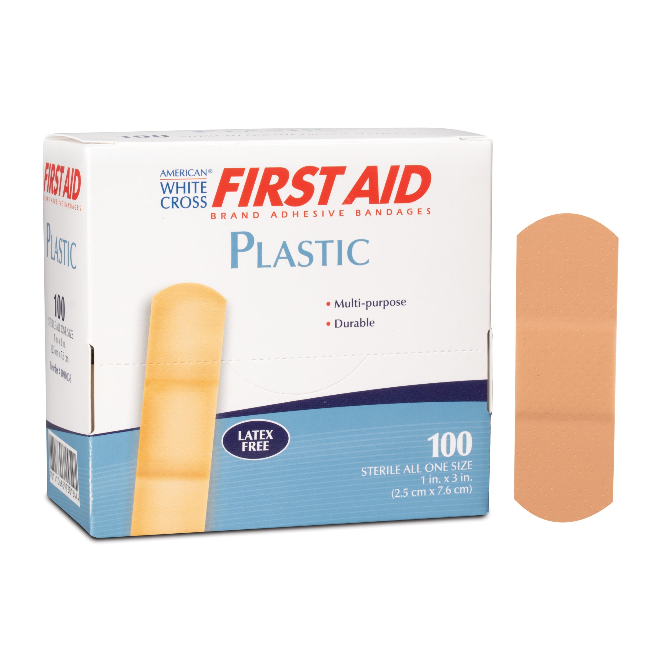 Plastic Adhesive Bandages 1 x 3 - 1090033 Main image