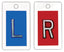 "Identifier" Cassette Markers R & L: 5/8", No Initials