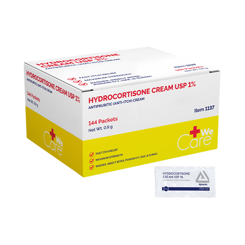 Hydrocortisone Cream 0.9 g Packet (Case)