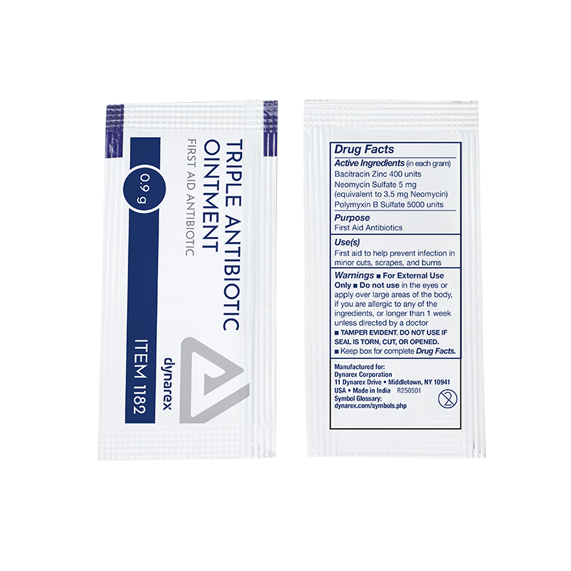 Dynarex Triple Antibiotic Ointment 0.9 g Foil Packet