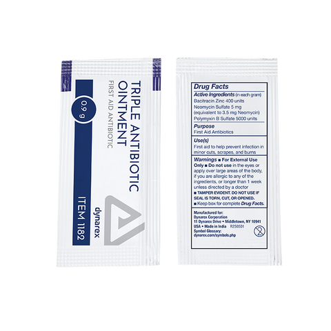 Dynarex Triple Antibiotic Ointment 0.9 g Foil Packet