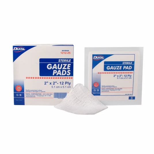 Sterile Gauze Pad 2" x 2", 12-Ply